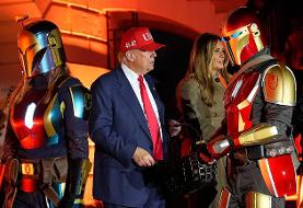 جشن هالووین در کاخ سفید؛ ترامپ و بانوی اول آمریکا بین کودکان شکلات پخش کردند