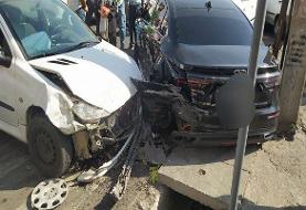 تصادف زنجیره ای در اتوبان تهران_کرج و فوت ۳ نفر