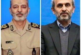 دیدار سرلشکر موسوی و پیمان جبلی / تأکید بر همکاری بیشتر نیروهای مسلح و رسانه ملی