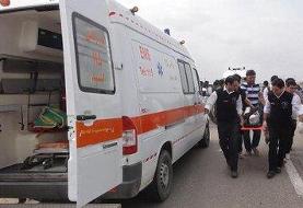 انحراف مینی‌بوس  از جاده ۱۴ مصدوم برجای گذاشت