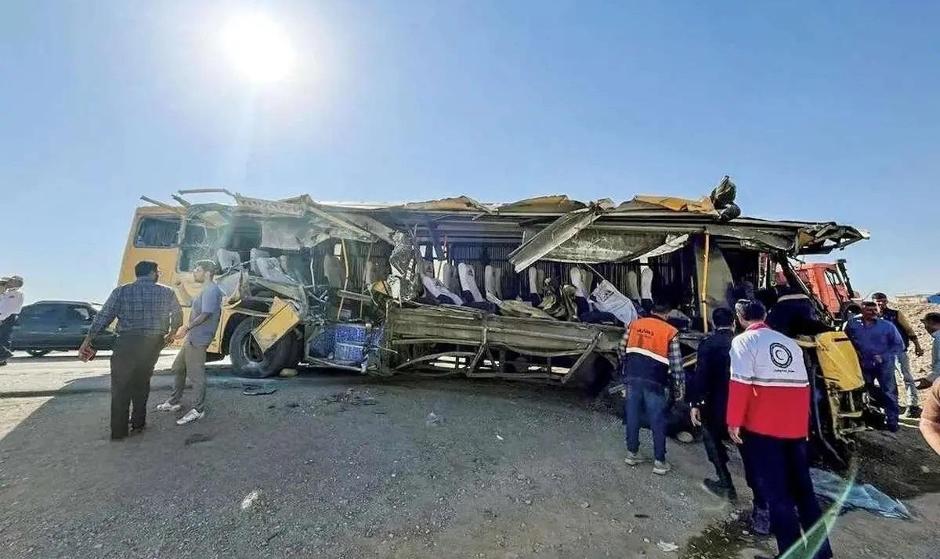 تصادف اتوبوس در سرخه / فوت ۳ دانشجو