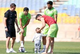 عکس | پسر خوشگل اوستون اورونوف در تمرین پرسپولیس