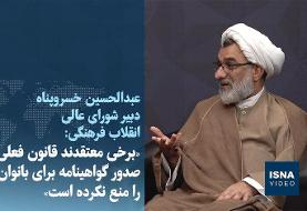 ویدیو/ « برخی معتقدند قانون فعلی صدور گواهینامه برای بانوان را منع نکرده است »