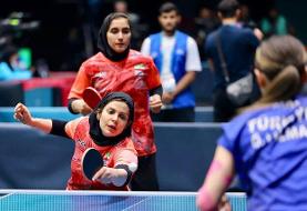 پینگ‌پنگ زنان ایران به ترکیه باخت و برنز گرفت