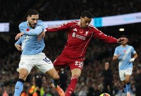 منچسترسیتی لیورپول را در هم کوبید، ناپولی صدر جدول را از دست داد