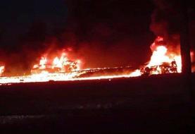 شعله‌های آتش به‌قدری شدید بودند که ... | قاچاق سوخت قربانی گرفت