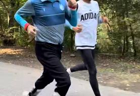 عکس| لباس استقلال بر تن پدر پرسپولیسی رامین رضاییان