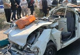 مرگ ۵ نفر بر اثر تصادف در جاده حمزه