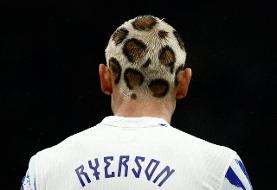 عکس| مدل موی ستاره تیم ملی نروژ با طرح پلنگ ایرانی