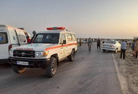 ۹ کشته در تصادف خودروی اتباع خارجی در جاده سراوان - خاش