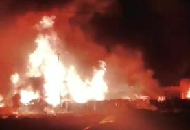 انفجار و آتش‌سوزی در کارگاه شارژ کپسول گاز در شیراز با ۹ مصدوم