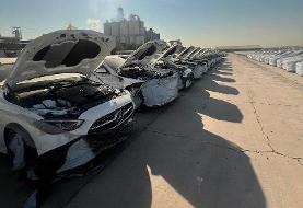 محموله بنز ایران خودرو به گمرک رسید