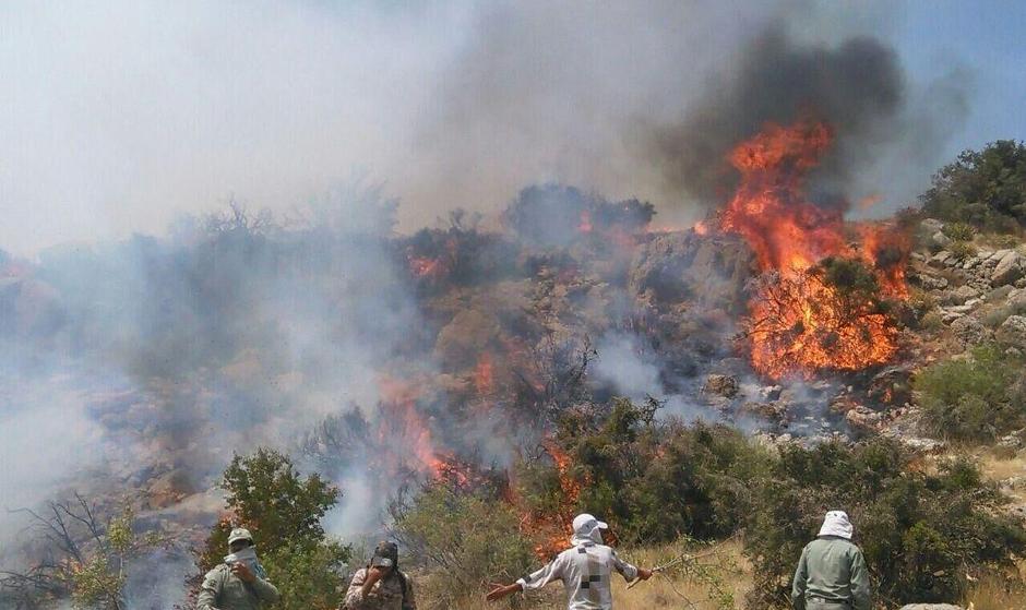 جنگل الیت همچنان می‌سوزد/ انتقال ۴ مصدوم به مراکز درمانی