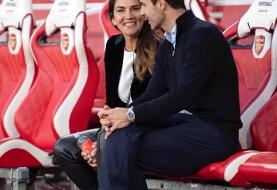 عکس| خوشحالی همسر میکل آرتتا از عملکرد این فصل آرسنال!