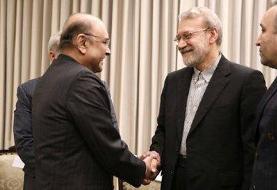 تصاویر خاص از دیدار لاریجانی با رئیس‌جمهور پاکستان + عکس