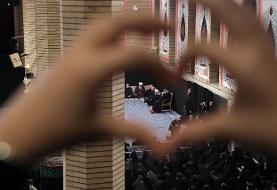 ثبت تصویر خاص در حسینیه امام خمینی از رهبری + عکس