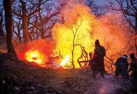 حریق در جنگل‌های گلستان و آذربایجان شرقی/ عملیات اطفا ادامه دارد
