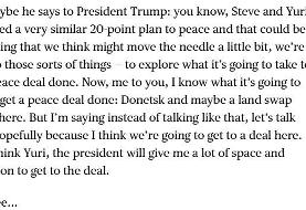 جزئیات مکالمه محرمانه ویتکاف و نماینده پوتین لو رفت؛ برای به دست آوردن دلِ ترامپ به او زنگ بزنید ...