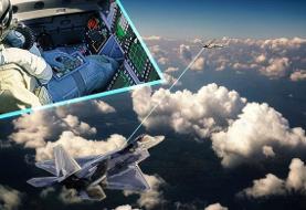 آغاز عصر فرماندهی هوشمند در جنگ‌های هوایی | جنگنده F۲۲ در حال پرواز، پهپادها را فرماندهی کرد