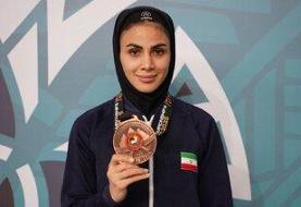 دختر ایران برنزی شد