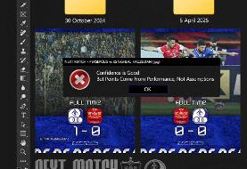 عکس| دیس‌بک سنگین استقلال خوزستان به پوستر پرسپولیس