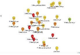 هوای تهران ناسالم برای گروه های حساس/۵ نقطه پایتخت قرمز شد