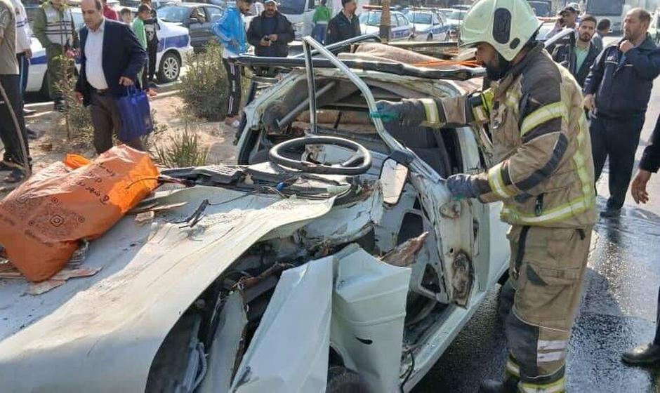 تصادف در محدوده صالح‌آباد تهران با ۳ کشته