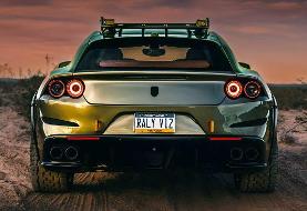 فراری به آفرود می‌رود / غرش موتور ۱۲ سیلندر در بیابان‌ها