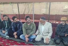 عکس | رسول خادم در کنار خانواده صابر کاظمی