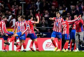 پیروزی اتلتیکو مادرید مقابل لوانته/ هم‌امتیازی موقت شاگردان سیمئونه با بارسلونا