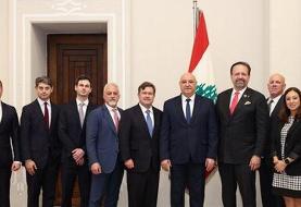 دیدار رئیس جمهور لبنان با هیئت آمریکایی