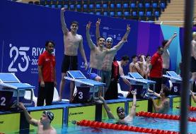 پیشتازی ایران با طلای سامیار عبدلی در شنا