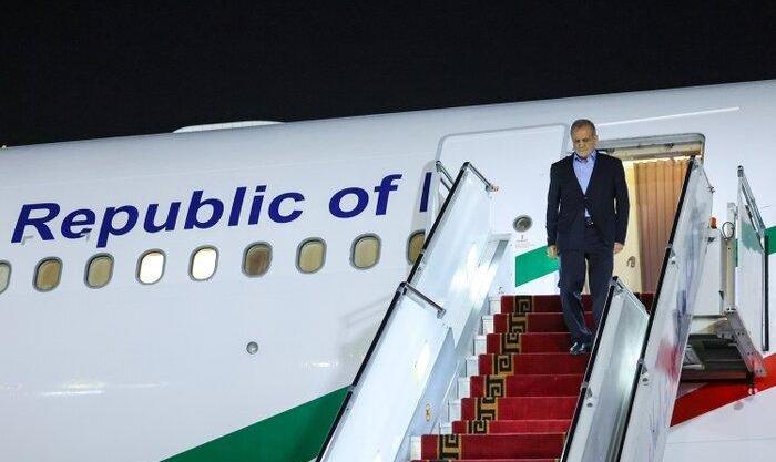 ورود رئیس جمهور به عشق‌آباد