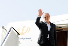 پزشکیان قزاقستان را به مقصد ترکمنستان ترک کرد