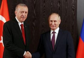 اردوغان به پوتین: می‌توانیم میزبان مذاکرات صلح برای توقف جنگ اوکراین باشیم