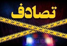 برخورد یک اتوبوس با دیواره بزرگراه/ جزئیات