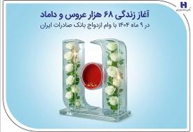 آغاز زندگی ۶۸ هزار عروس و داماد در ۹ ماه ۱۴۰۴ با وام ازدواج بانک صادرات ایران