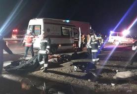 شناسایی هویت ۹ جان‌باخته واژگونی اتوبوس در جاده اصفهان – نطنز