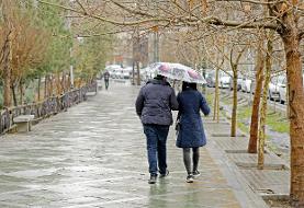 تهران در هفته جاری بارانی می شود