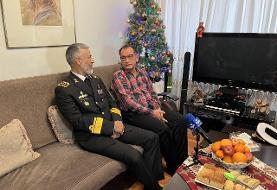 دیدار معاون ارتش با جانباز و آزاده ارمنی در آستانه کریسمس + تصاویر