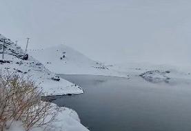 تصاویر امروز سد مهم کشور پس از بارش‌ها؛ صدای شکرگزاری فیلمبردار را بشنوید