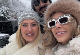 سروین بیات و رضا قوچان‌نژاد در تعطیلات برفی اتریش (عکس)