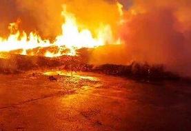 جزئیات آتش سوزی گسترده در جاده ورامین