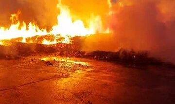 جزئیات آتش سوزی گسترده در جاده ورامین