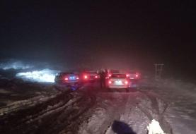 بارش پراکنده برف در ساردوئیه کرمان