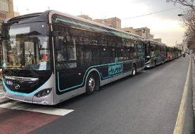 ورود اتوبوس های تمام برقی به پایتخت