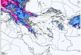 هواشناسی ۱۴۰۳/۱۲/۱۳؛ آغاز بارش شدید باران و تگرگ از فردا
