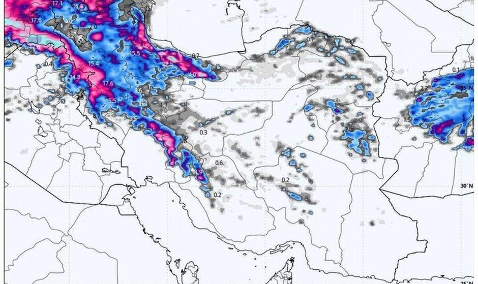 ورود سامانه بارشی به کشور طی فردا/ جزئیات بارش برف و باران در این استان‌ها