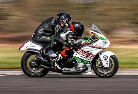 رکوردشکنی موتورسیکلت سوزوکی با قدرت لامبورگینی / عکس