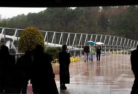 رگبار باران و باد در تهران/ تداوم کاهش دما تا فردا